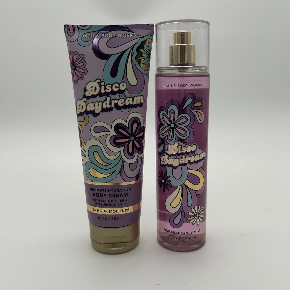 Bath and Body Works Disco Day Dream Bundle Body Cream + Fine Fragrance Mist
